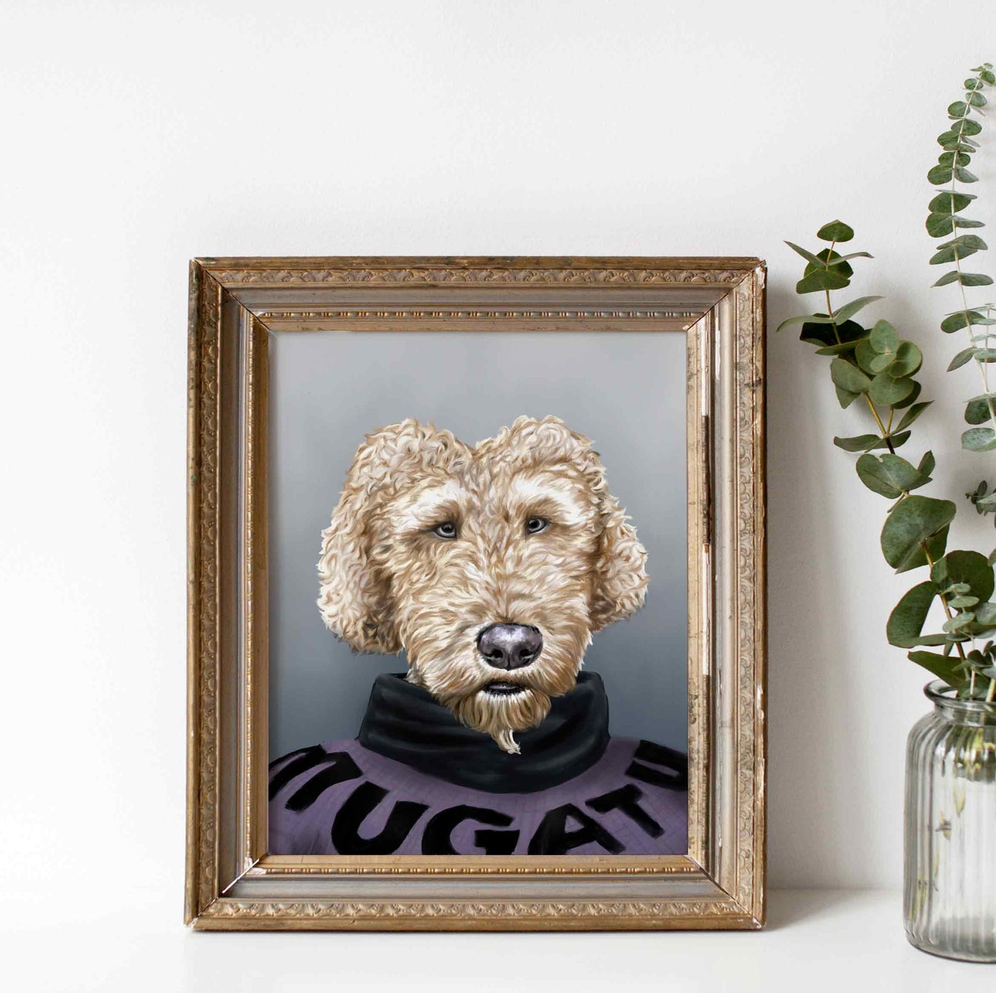 Will Ferrell Mugatu Dog Doppelganger Print, 8"x10"